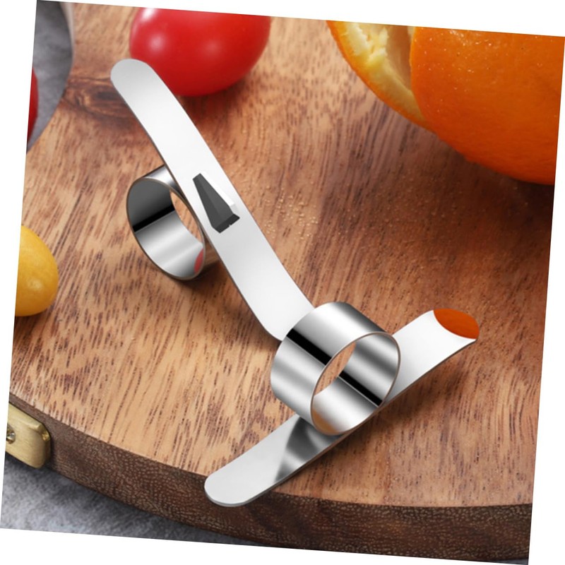 LIFKOME 1Set Stainless Steel Citrus Peelers Ergonomic Orange Peeler Tools
