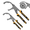 ELEAD Adjustable Oil Filter Wrench Set - 9" & 12"