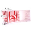 Tebery 30 Pack Plastic Open-Top Popcorn Boxes Reusable Popcorn Containers