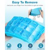 2 Pack Ice Cube Trays, ZDPMK Silicone Easy Release Flexible