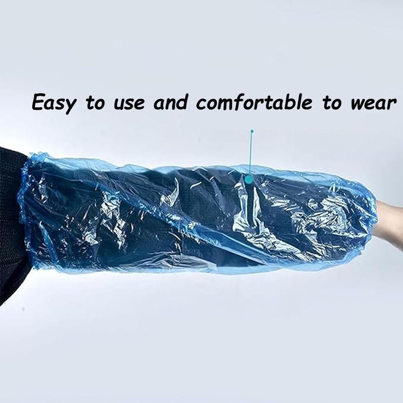 Aisetmoon 100 Pcs Disposable Oversleeves Covers, Plastic Oversleeves Protector PE