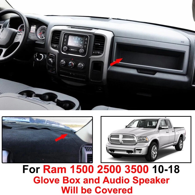 Xukey Dash Mat For 2010-2018 Dodge Ram 1500 2500 3500