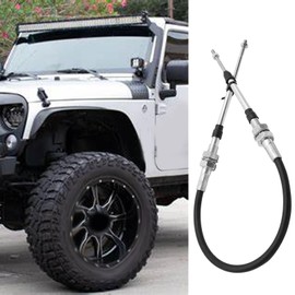 Newnessai Transfer Case Cable Shifter Linkage, Replacement for Jeep Wrangler TJ 1997-2006-Only The 231 Transfer Case