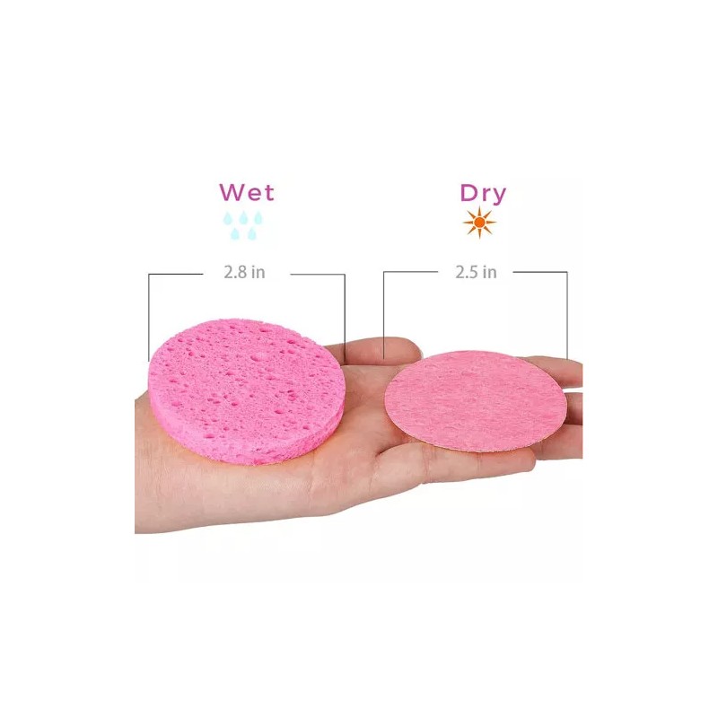 Generic Esponjas Limpiadoras Desechables Desmaquillantes De 100 Piez