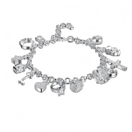 AHQQT Women's Fashion Silver Bracelet