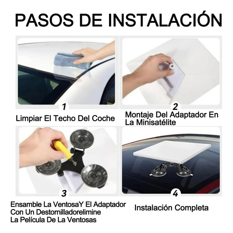 Soporte De Chupon O Ventosa Para Antena Starlink Mini