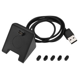 Micro Traders 1 Set Charger Charging Dock with Dust Plug Compatible with Garmin Fenix 7 7S 7X Compatible with Solar 6 6s 6X Pro 5 5S 5X Plus Compatible with Instinct Compatible with Vivoactive 3 4