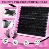 Lash Clusters 330Pcs Cluster 200D Mega Volume Eyelash Extensions 12-22MM
