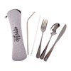 Appetito 5 Piece Stainless Steel Traveller'S Cutlery Set