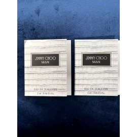 Jimmy Choo Man 0.06 oz 2 ml Eau De Toilette Spray Sample Vial Men 2 pcs