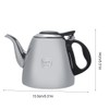 1.2L / 1.5L Herd-Teekanne-Edelstahl-Tee-Kaffee-Topf-Kessel mit hitzebeständigem Griff(1.2L)