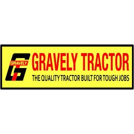 Gravely Tractors Marquee Style New Metal Sign: 6" x 18" Long - Ships Free