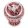 Ball Ashtray with Windproof Lid Retro Dragon Stereoscopic Relief Zinc