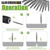 Bestgle 10 Pcs Screw Extractor Set High-Speed Steel Easy Out
