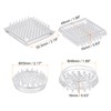 sourcing map 16 Pcs Carpet Protectors Spiked Caster Cups 1.89"