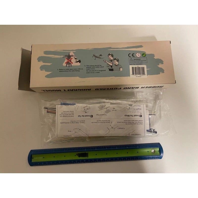 Aviator - AG Wagon Rubber Band Elastic Powered Glider Airplane