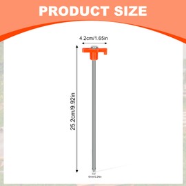 KufaerBeam 10 Pack Tent Pegs Metal Heavy Duty Camping Pegs Awning & Hard Ground Pegs Heavy Duty Tent Pegs for General Purpose, Rock or Hard ground, Tents, Awnings, Camping