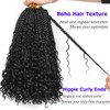 Leeven 14 Inch Boho Box Braids Pre-Looped Braiding Hair with