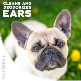 VetWELL Ear Cleaner for Dogs and Cats - Otic Rinse for Infections and