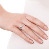 AeraVida Interconnected Trinity Band .925 Sterling Silver Ring | Elegant
