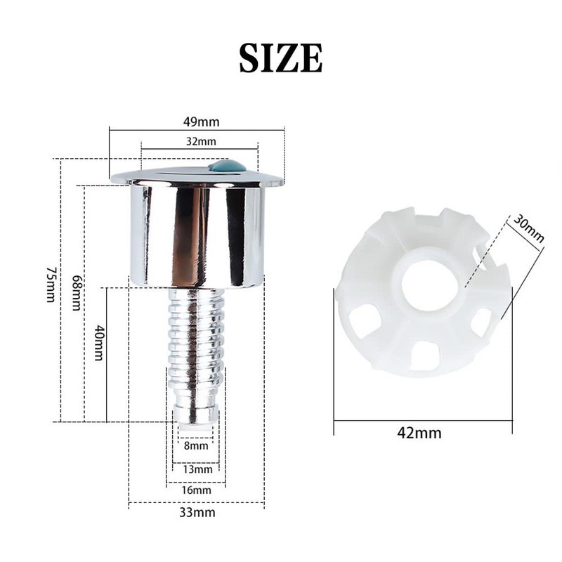 Toilet Flush Buttons Replacement Compatible Toilet Cistern Flush Parts Dual