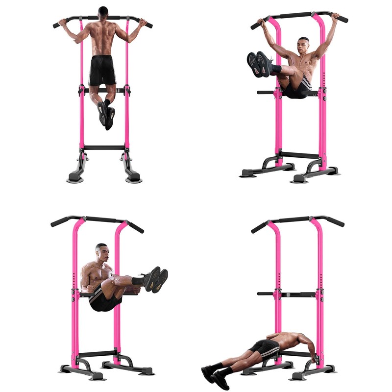 SogesPower Power Tower Dip Station Pull Up Bar for Home