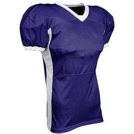 CHAMPRO Boys' Youth Blitz Football Jersey, Purple, White