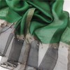 WEIGEER Ladies Silk Scarf Silk Scarf Women's Hand-Stitched Beads Grey