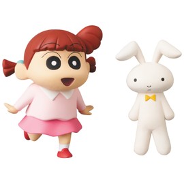 UDF Ultra Detailed Figure No. 675 Crayon Shin-chan Series 4, Nene-chan and Rabbit, Total Height Approx. 2.4 inches (60 mm), Painted, Finished Figure