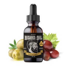 Made In USA Beard Oil 100% Natural Growth Strength Non-Greasy Fast Absorbing 30ml 1fl oz - PURIFECT