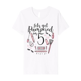 Kids 5 Year Old Spa Birthday Party Girls Pampered Day 5th Gift Premium T-Shirt