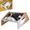 Cat Bed Hammock Medium Breathable Sturdy Linen Comfortable Elevated Cat