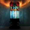 LXHCYOU Small Tiffany Lamp Mini Stained Glass Table Lamp Candle