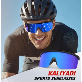 KALIYADI Mens Polarized-Sunglasses Sport Sunglasses: Running Sun Glasses Men Women UV400 Protection for Cycling