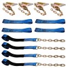 Indusafe Roll Back Tie Down System 8 Point w/Chain Ends