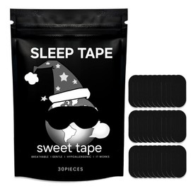 Queen Mouth Tape - 3 month supply mouth tape, pink, , adhesion, 30 Strips, sports accessories, Gentle Adhesion Mouth Tape:_30 pieces Black /SWEET