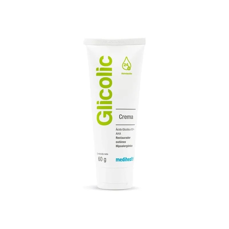 Glicolic Crema Hidratante Facial y Restaurador Cutáneo Ácido Glicólico 10%