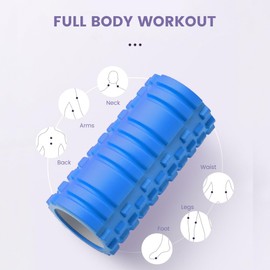2 x Foam Roller Fascia Roller - Foam Roller - Fitness Massage Roller for Trigger Point Massage in Back, Neck, Legs for Fascia Training with the Gymnastics Roller for Men Women