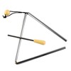 Triangle Hand Percussion with Striker,Rhythm Steel Triangles Music Instrument (7