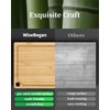 Kitsure Bamboo Cutting Board - Multi-Sizes Wooden Cutting Boards for