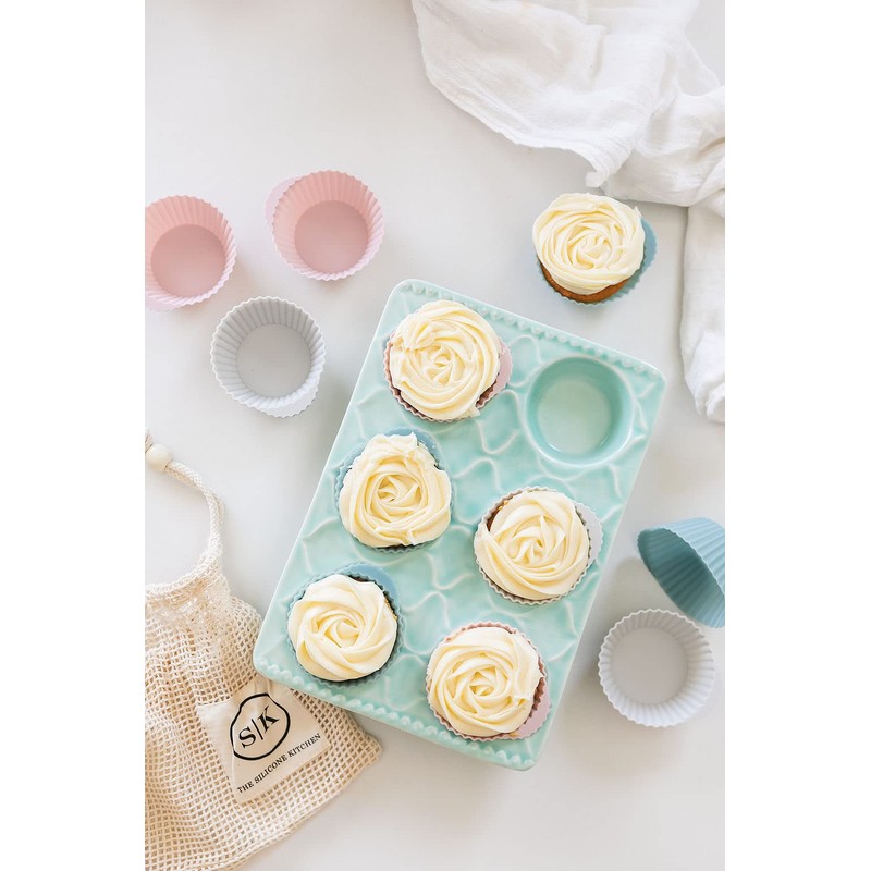 The Silicone Kitchen Reusable Silicone Baking Cup Silicone Muffin Liners