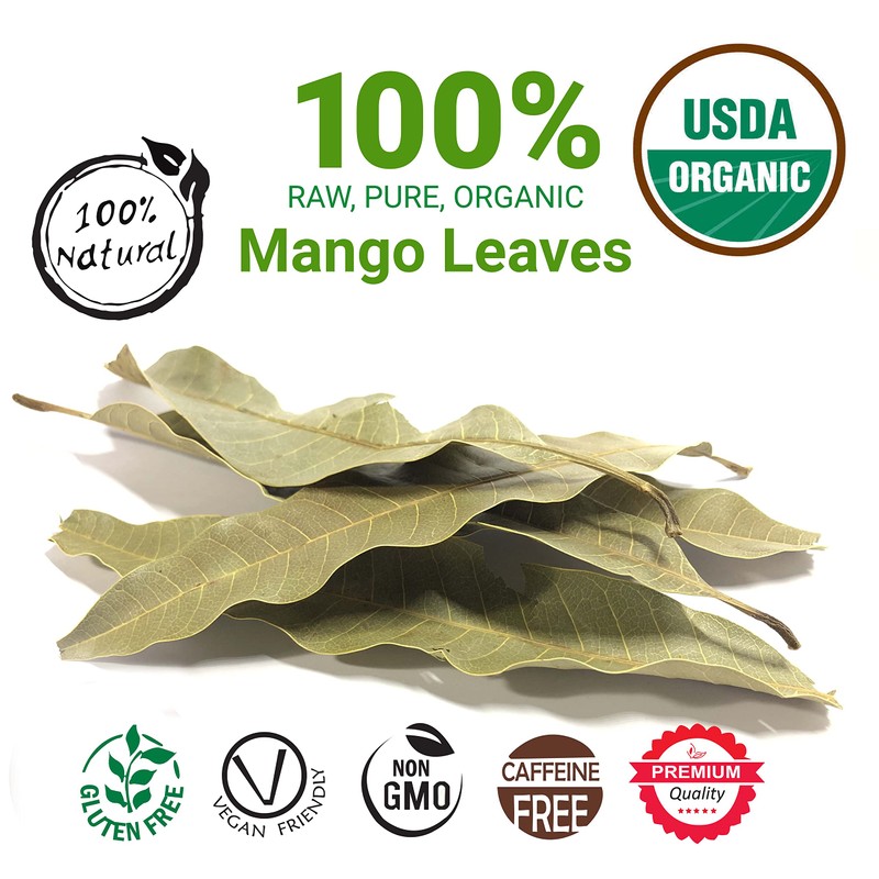 2.6oz Mango Leaves, Hojas De Mango Entera, All Natural Dried