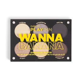 INGLOT PLAYINN Wanna Banana Eyeshadow Palette, A Collection of Six Unique Eyeshadows, Three Matte and Three Shiny Eyeshadows, Full Eye Make-Up, 8 g