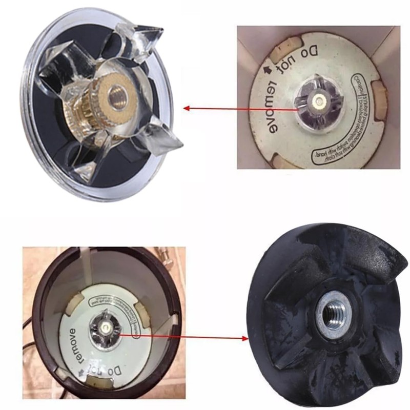 Replacement 2 Base Gears, 2 Rubber Blade Gears Replacement Parts