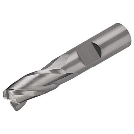 Micro 100 EMS-250-4X Square End Mill, 1/4" Cutter Dia, 3/4" LOC, 4 Fl, 1/4" Shank Dia, 2-1/2" OAL, AlTiN