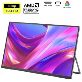 Alcopaca AL18 18.5" 100HZ Portable Display Monitor FHD TFT-LCD Type-C For Gaming
