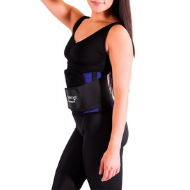 I LOVE SHAPE | Cinturon Entrenador para Mujer con Apoyo Lumbar Inferior (Azul-CH/M) - 2017