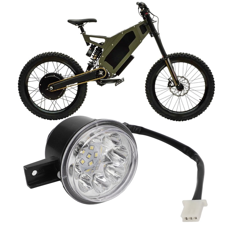 LED Front Headlight Lamp High Low Beam Mode 12V Universal