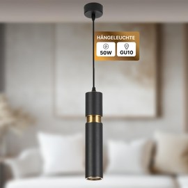 ARTE LAMP Black LED Pendant Light with Cable - Ceiling Light for Hallway - Modern Ceiling Light