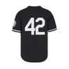 Men's Black Legend Baseball Jersey #42 Vintage Embroidered Retro Hip